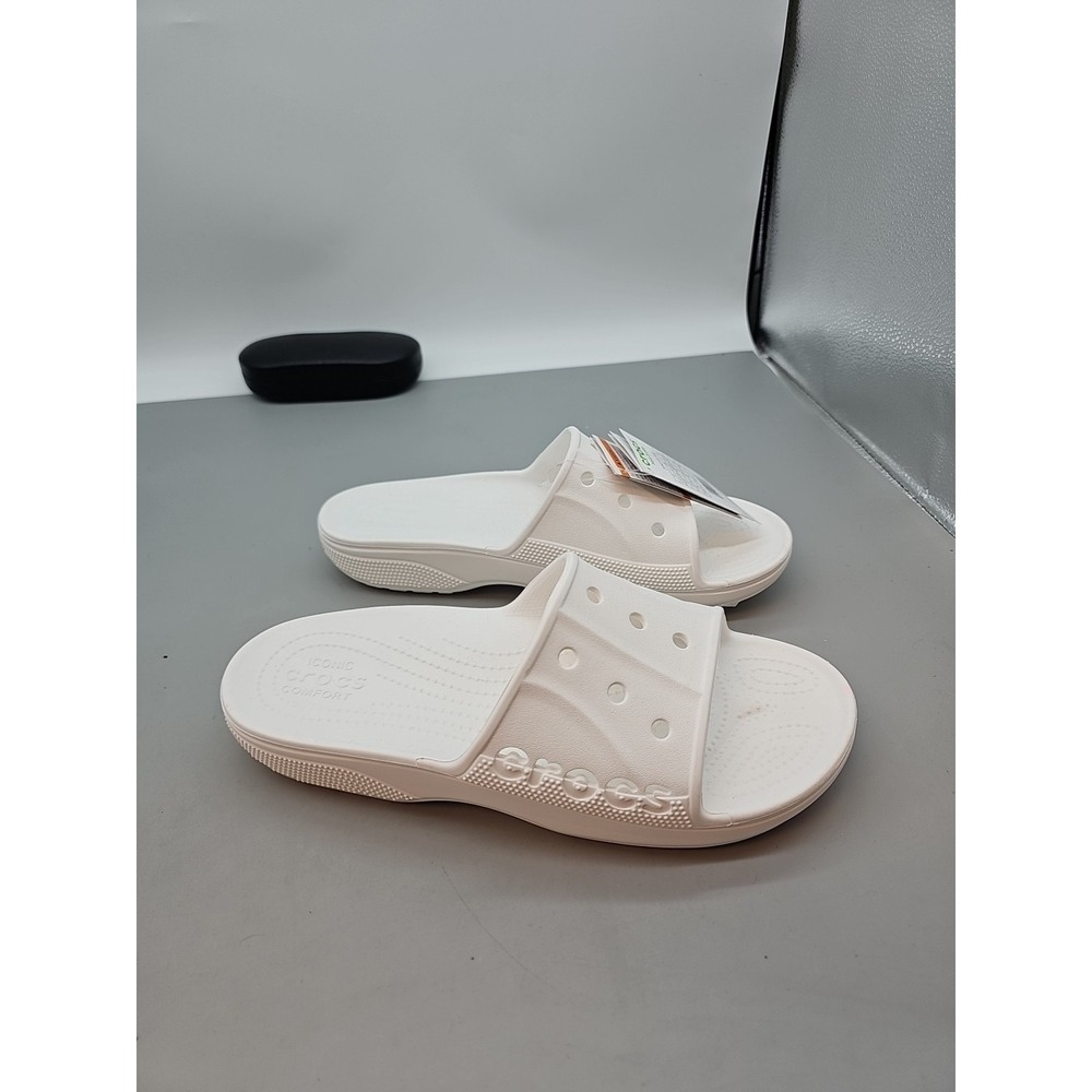 Crocs Sandals Slip On Baya II Slides White Men 10 Womens 13 New